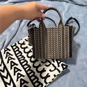 Marc Jacobs Black and Tan Crossbody Bag